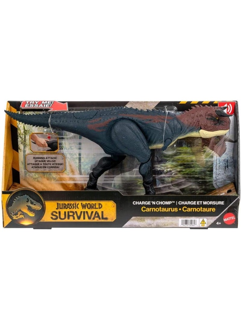 JURASSIC WORLD عالم الديناصورات: شحن وعضّ كارنو تاوروس JKG85 - Image 1